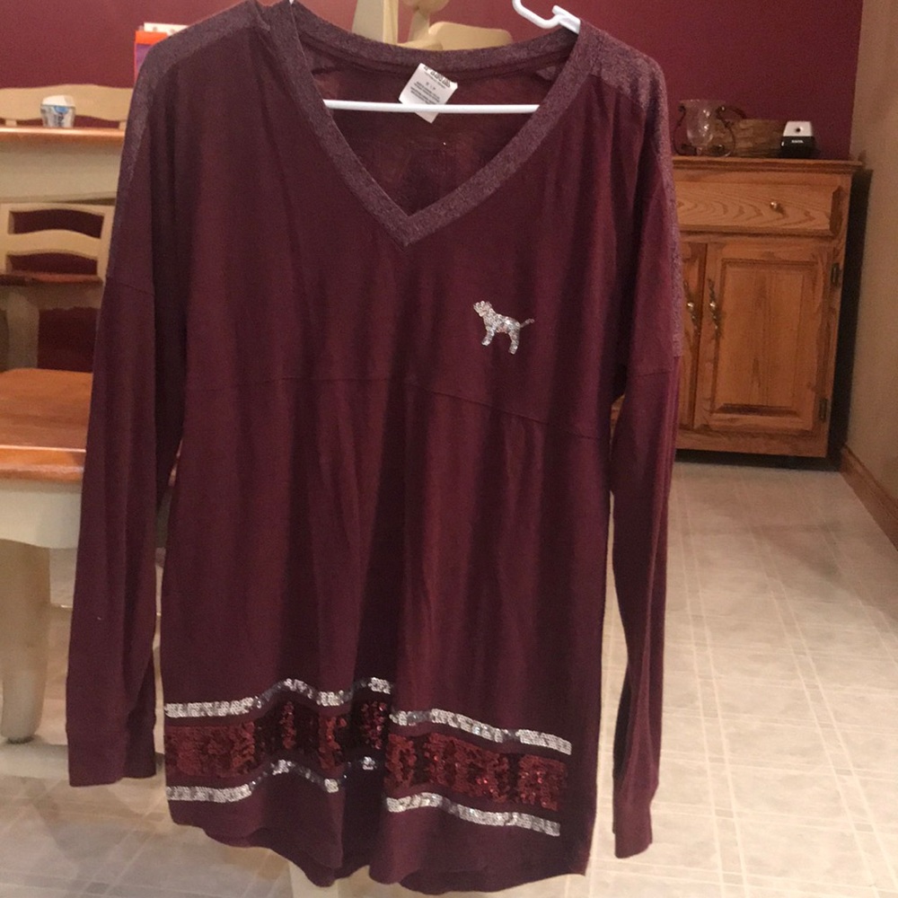 PINK long-sleeve t-shirt